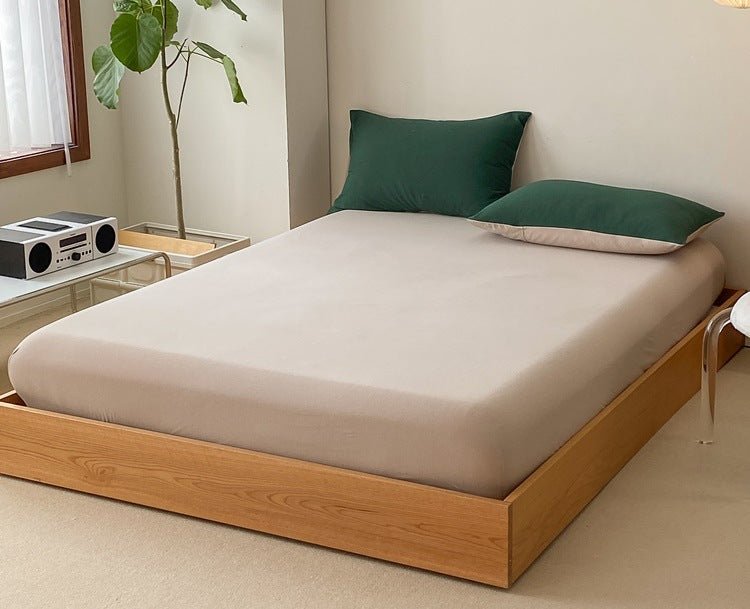 Sorrel Earthy Jersey Knit Bedding Set - room scene