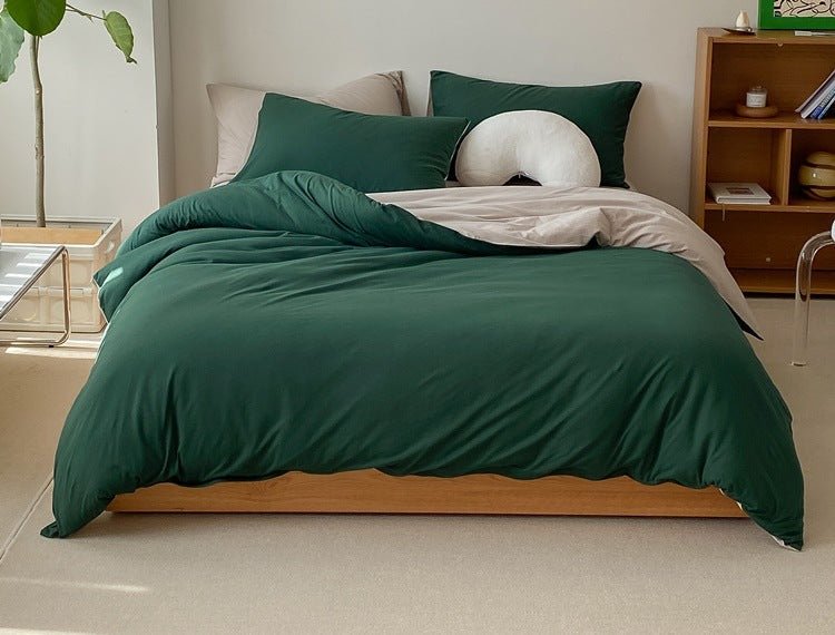 Sorrel Earthy Jersey Knit Bedding Set - room scene