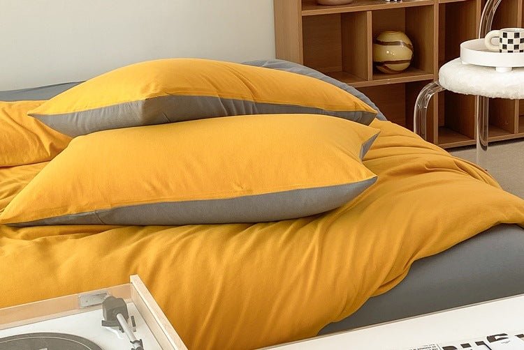 Sorrel Earthy Jersey Knit Bedding Set - room scene