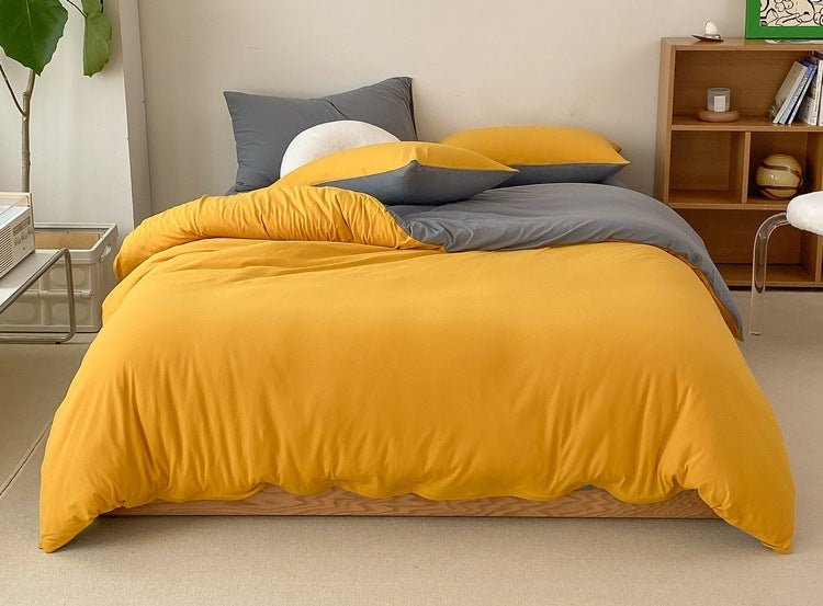 Sorrel Earthy Jersey Knit Bedding Set - room scene