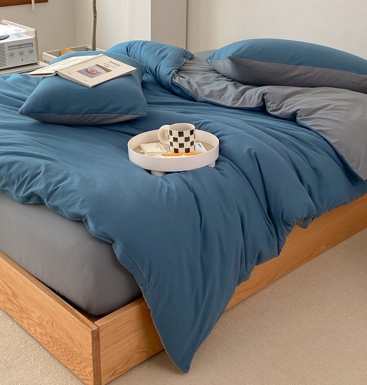 Sorrel Earthy Jersey Knit Bedding Set - room scene