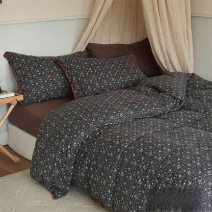 Winslow Ditsy Floral Jersey Cotton Bedding Set - Sable Floral