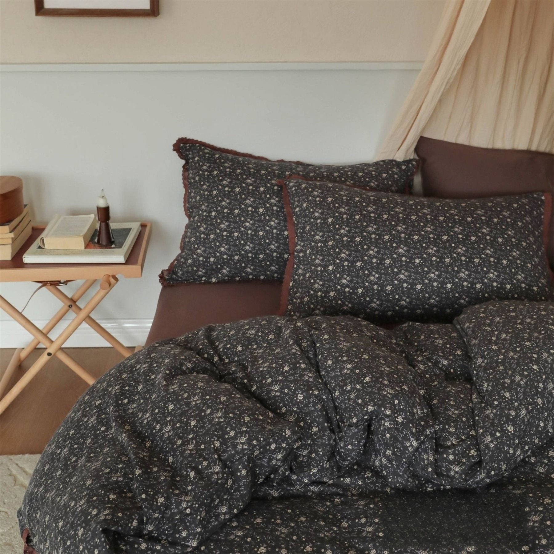 Winslow Ditsy Floral Jersey Cotton Bedding Set - Sable Floral