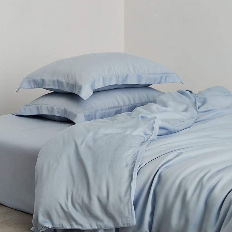 Bexley Washed Cooling Tencel Bedding Set - Cloud Blue