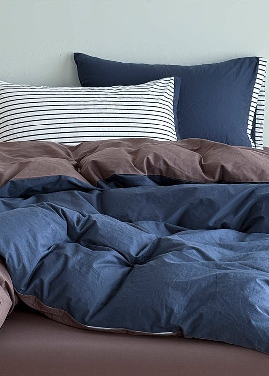 Kestwick Two-Tone Washed Cotton Bedding Set - room scene