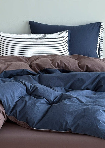 Kestwick Two-Tone Washed Cotton Bedding Set - room scene