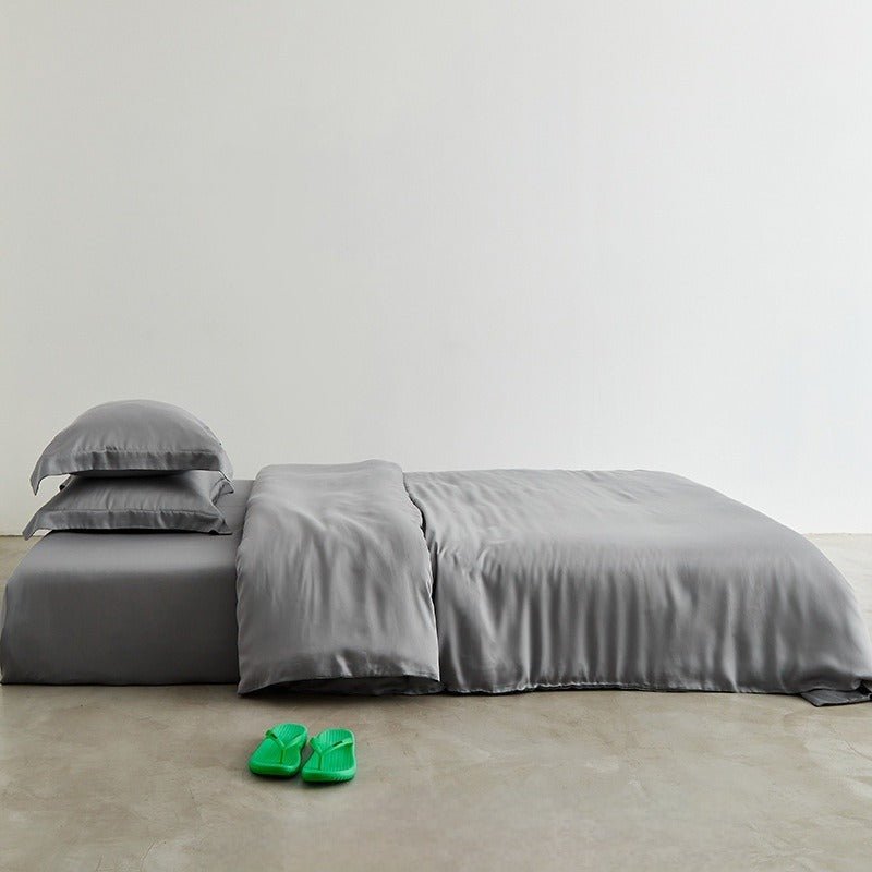 Bexley Washed Cooling Tencel Bedding Set - Mist Grey