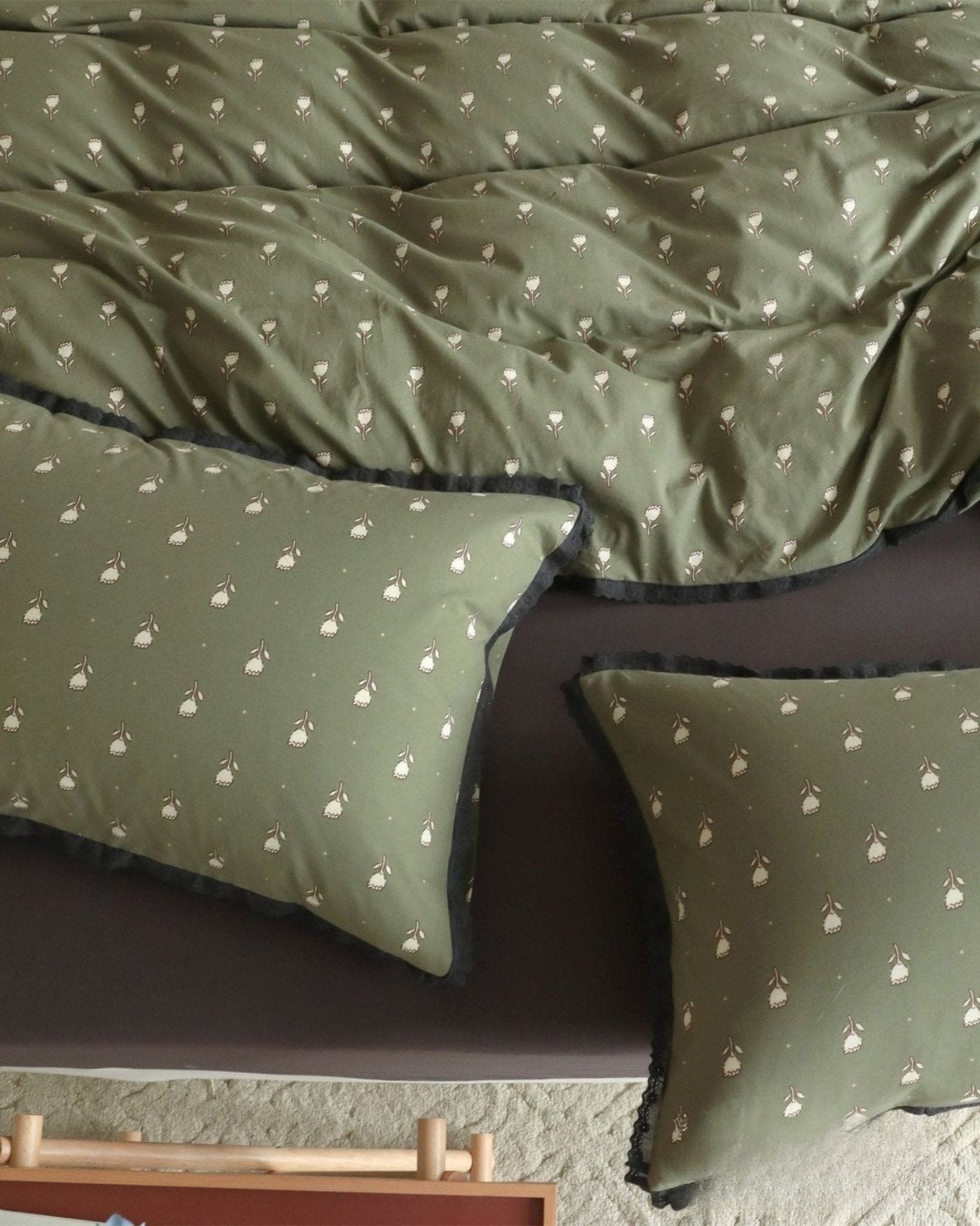 Winslow Ditsy Floral Jersey Cotton Bedding Set - room scene