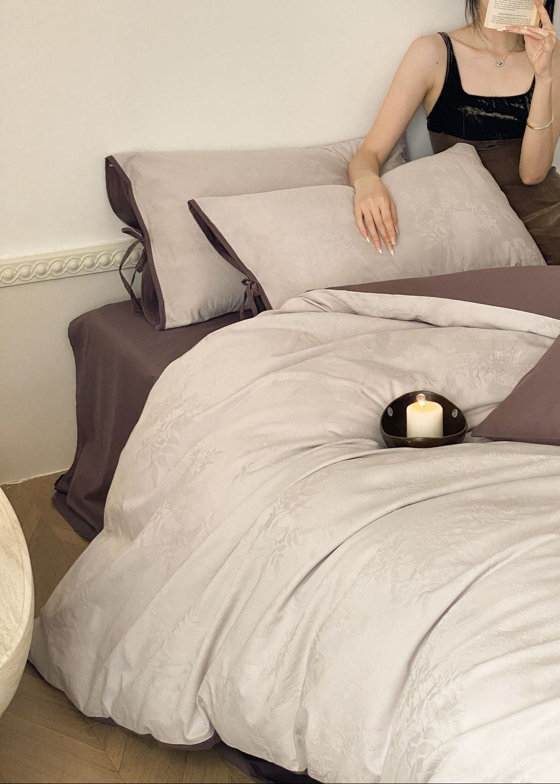 Odile Brushed Cotton Bedding Set - room scene