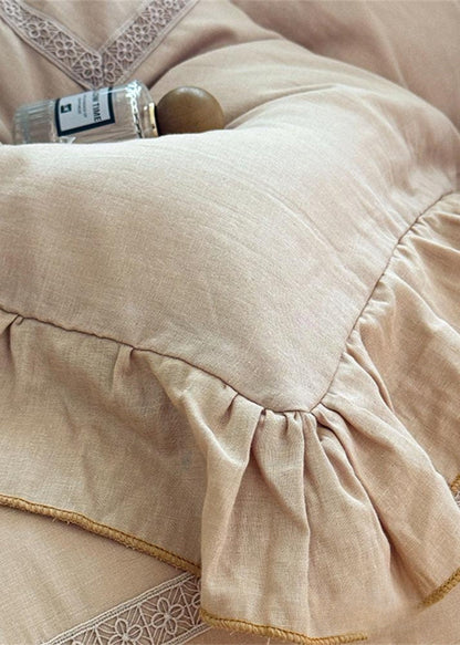 Petrina Ruffle Double Gauze Bedding Set - room scene