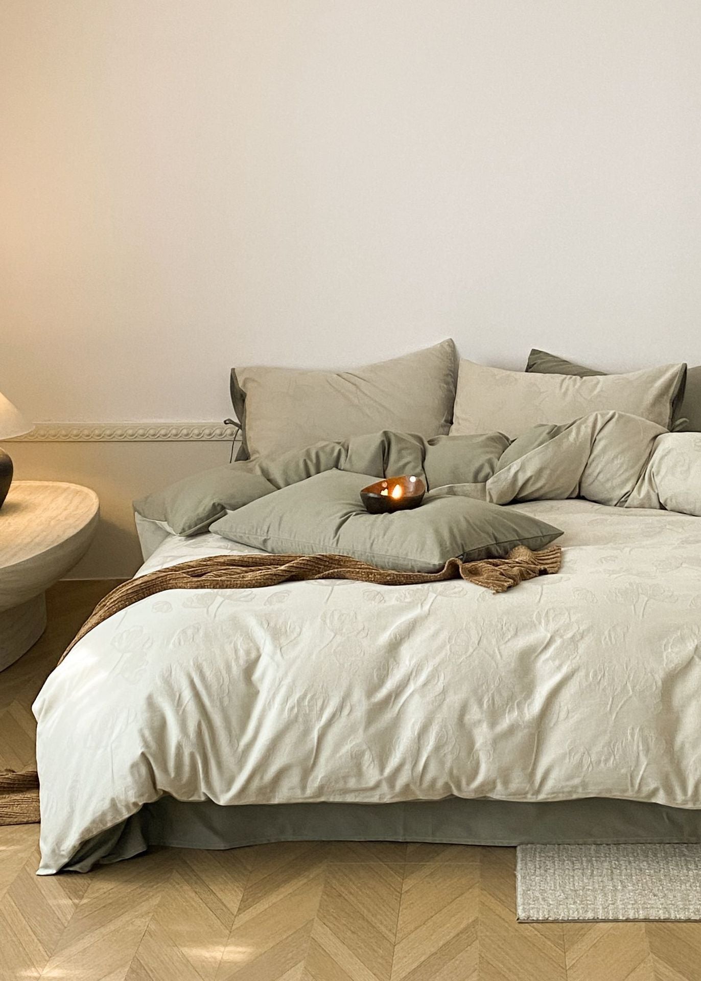 Odile Brushed Cotton Bedding Set - room scene