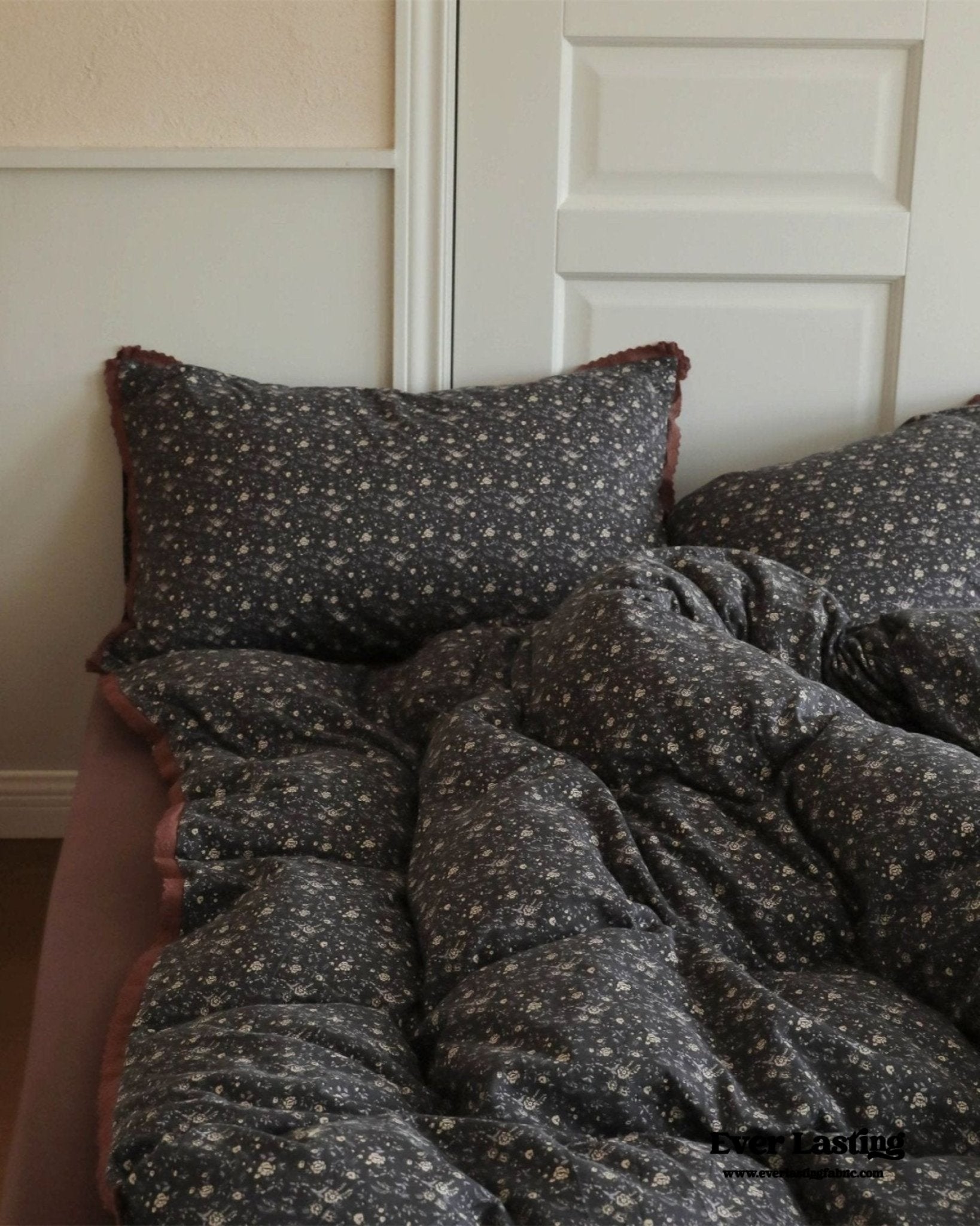 Winslow Ditsy Floral Jersey Cotton Bedding Set - room scene