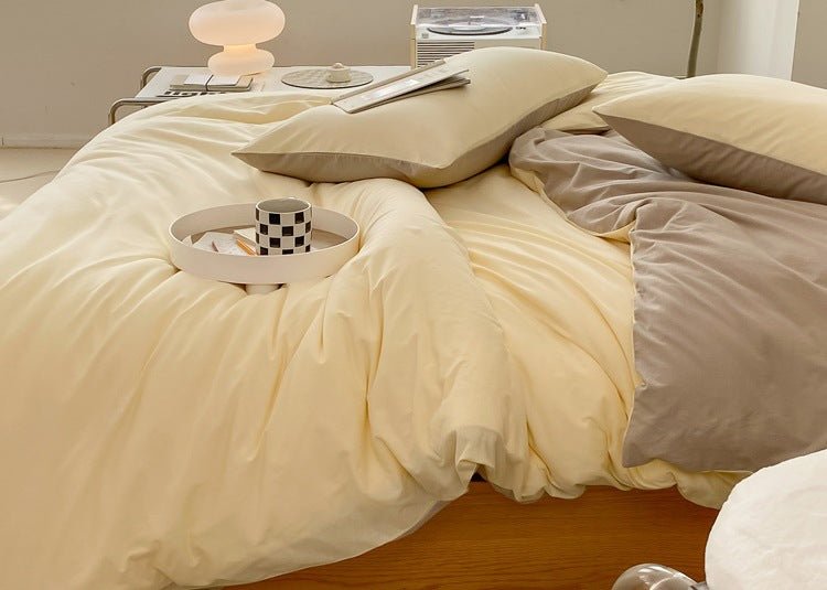 Sorrel Earthy Jersey Knit Bedding Set - room scene