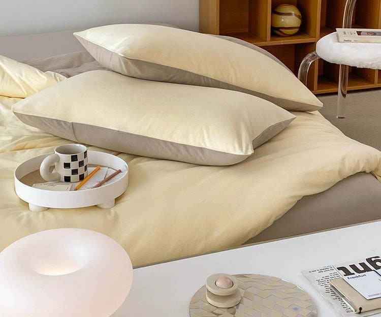 Sorrel Earthy Jersey Knit Bedding Set - room scene