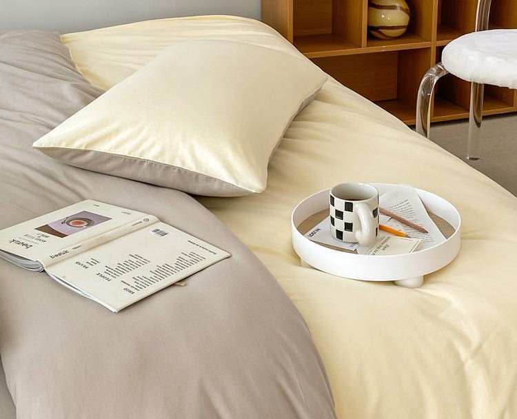 Sorrel Earthy Jersey Knit Bedding Set - room scene