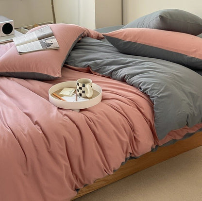 Sorrel Earthy Jersey Knit Bedding Set - room scene