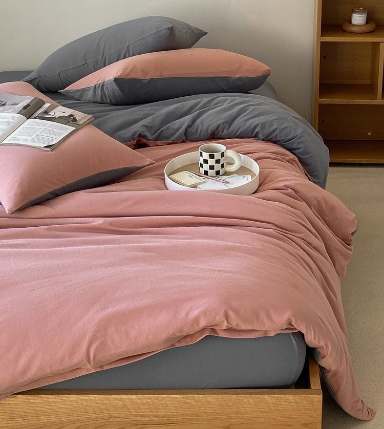Sorrel Earthy Jersey Knit Bedding Set - room scene