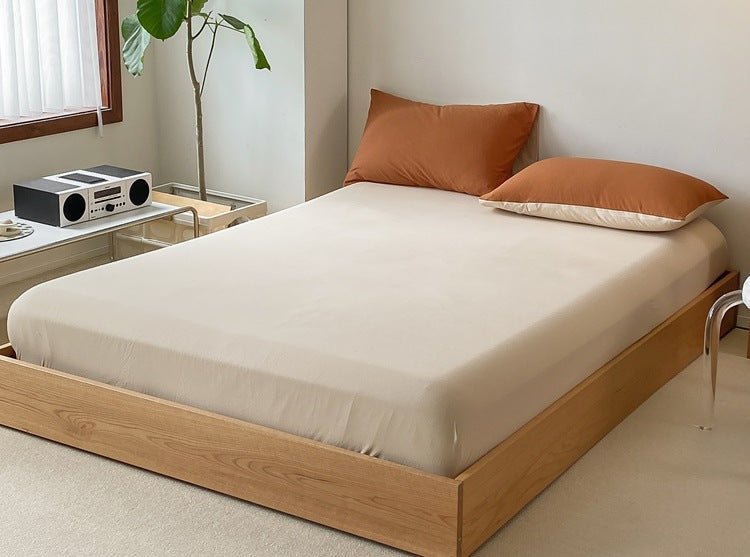 Sorrel Earthy Jersey Knit Bedding Set - room scene