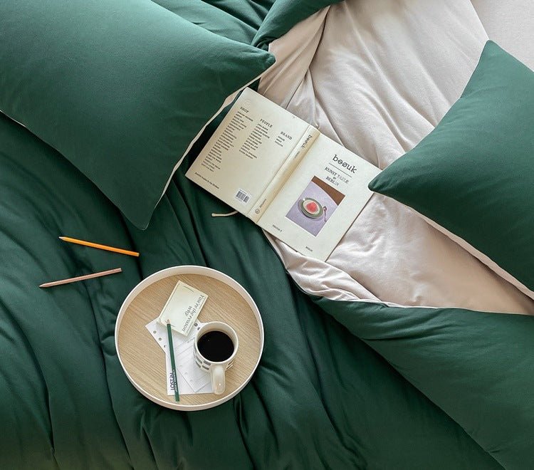 Sorrel Earthy Jersey Knit Bedding Set - room scene