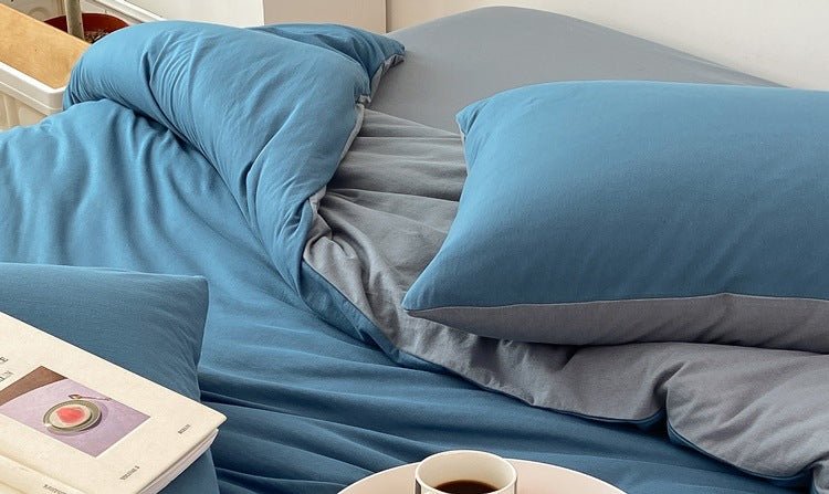 Sorrel Earthy Jersey Knit Bedding Set - room scene