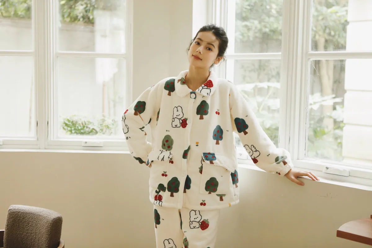 Soft Girl Aesthetic Loungewear posing in natural light showing pocket details