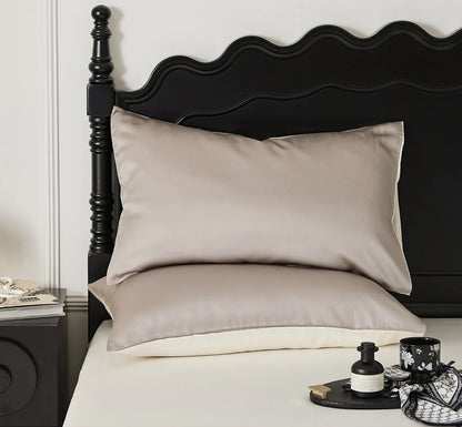 Soft pastel cooling Tencel pillowcase with a smooth minimalist design - RoomDen