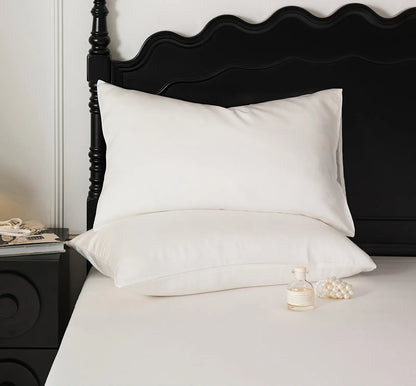 Soft pastel cooling Tencel pillowcase with a smooth minimalist design - RoomDen