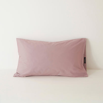 Muted solid washed cotton pillowcase in cozy minimalist style – RoomDen