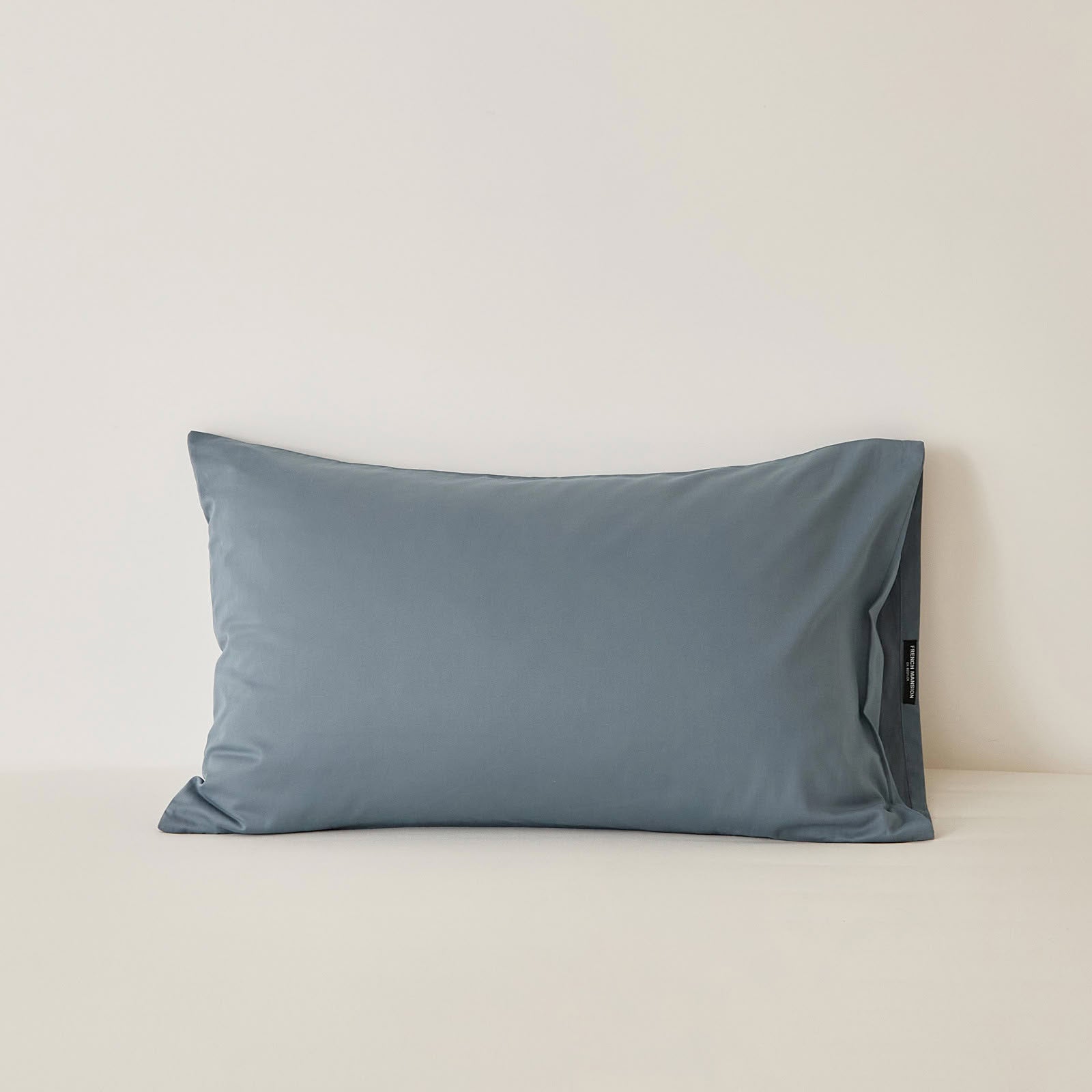 Muted solid washed cotton pillowcase in cozy minimalist style – RoomDen