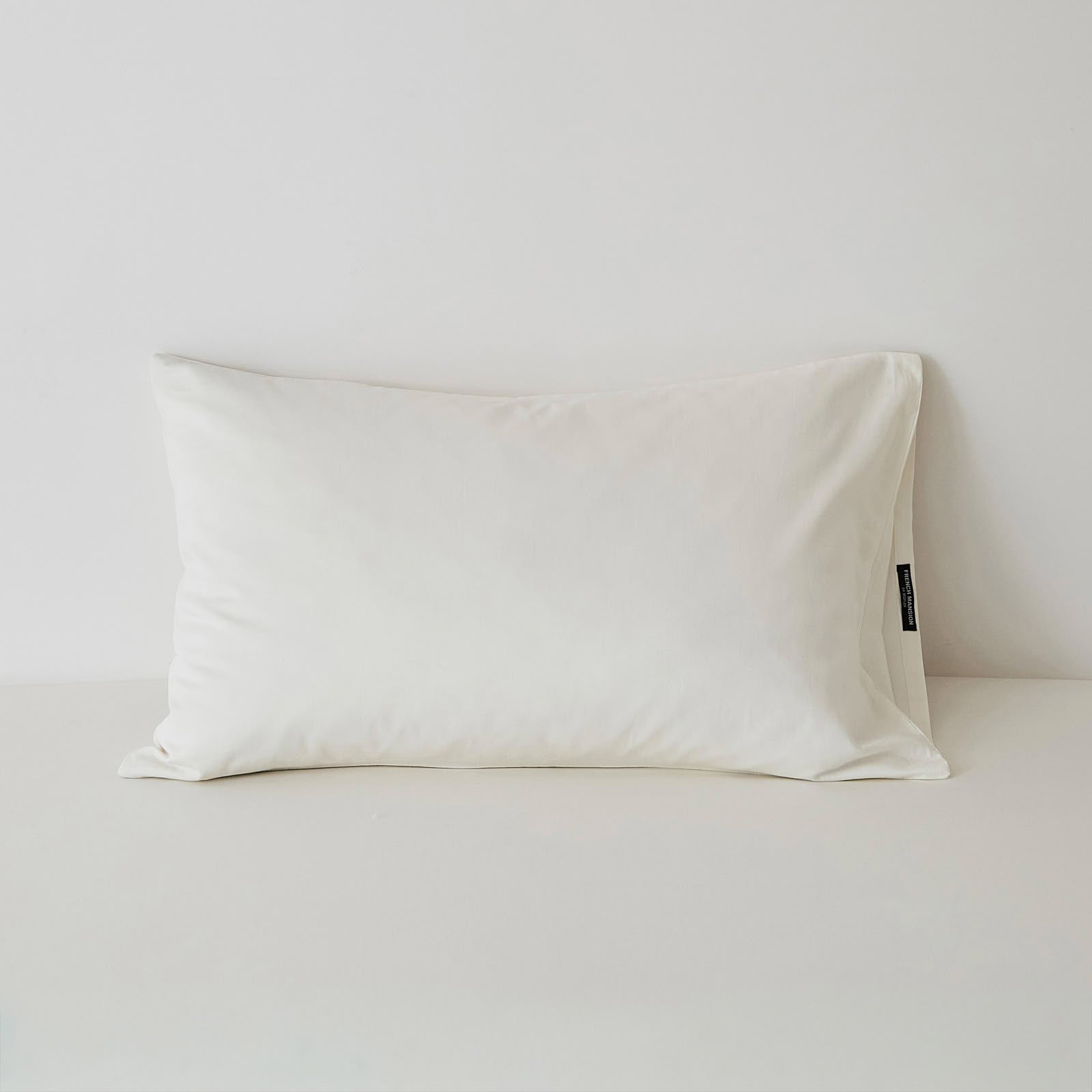 Muted solid washed cotton pillowcase in cozy minimalist style – RoomDen