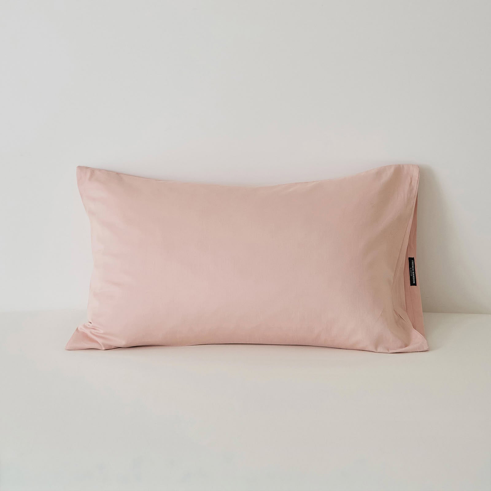 Muted solid washed cotton pillowcase in cozy minimalist style – RoomDen