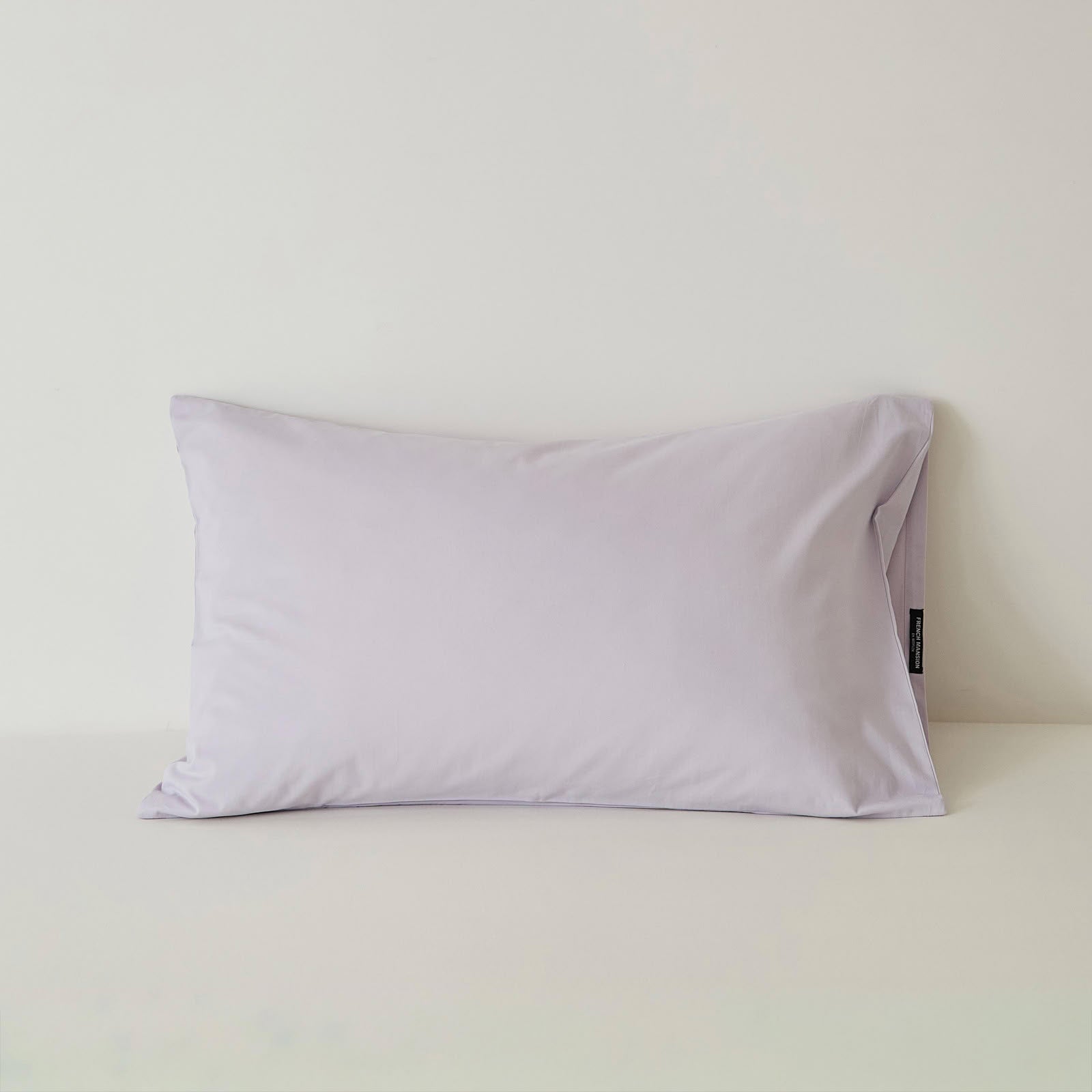 Muted solid washed cotton pillowcase in cozy minimalist style – RoomDen