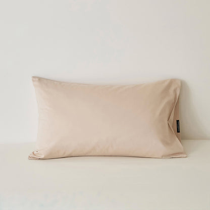 Muted solid washed cotton pillowcase in cozy minimalist style – RoomDen
