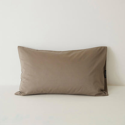 Muted solid washed cotton pillowcase in cozy minimalist style – RoomDen