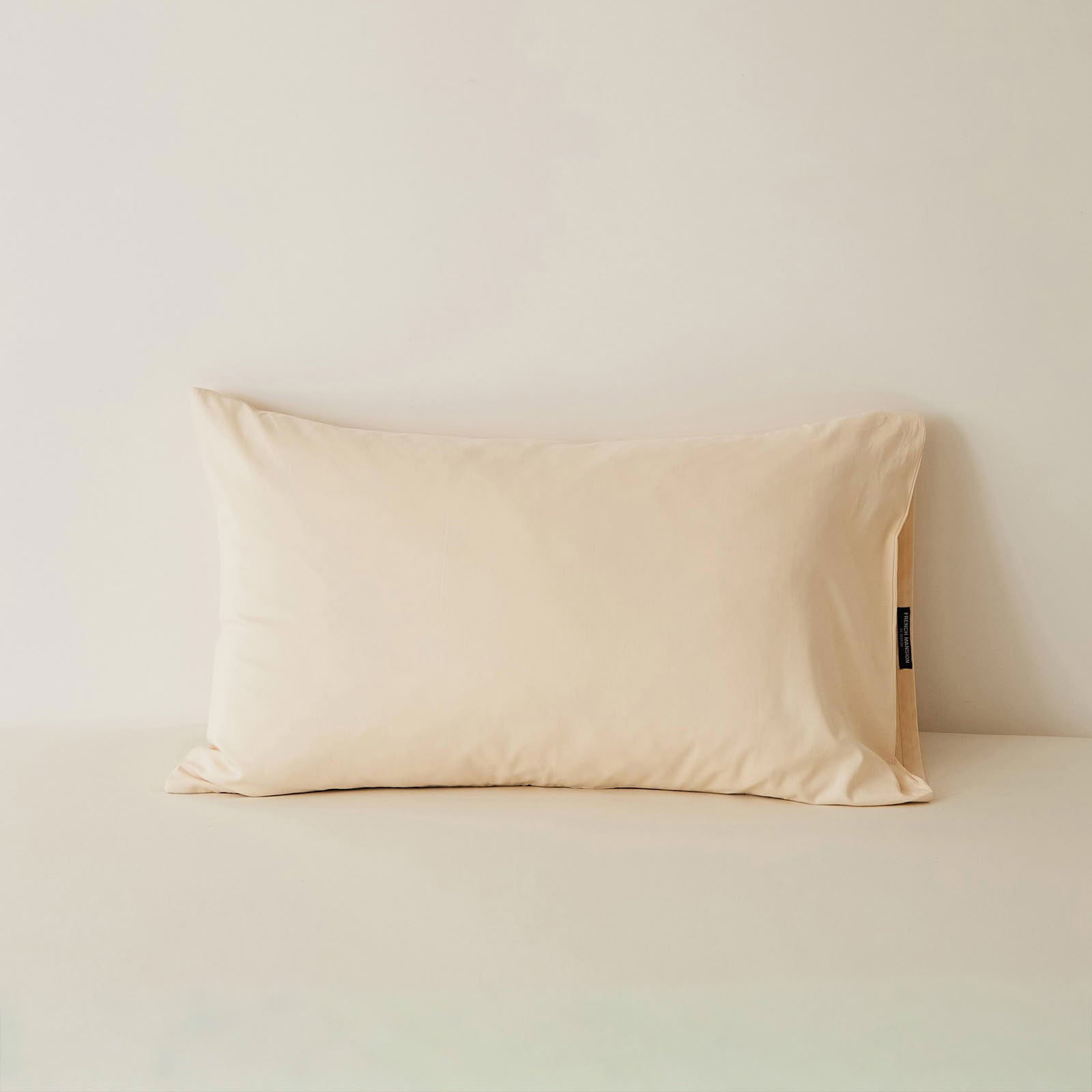 Muted solid washed cotton pillowcase in cozy minimalist style – RoomDen
