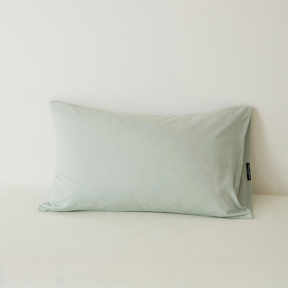 Muted solid washed cotton pillowcase in cozy minimalist style – RoomDen