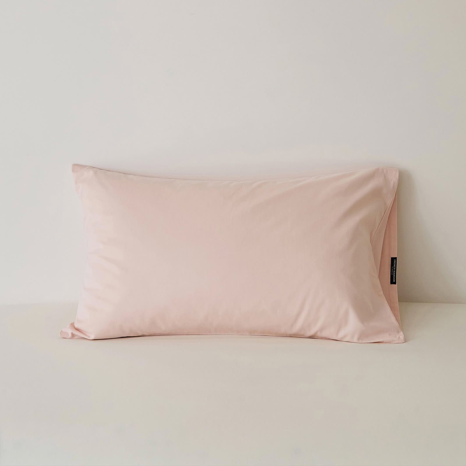 Muted solid washed cotton pillowcase in cozy minimalist style – RoomDen