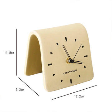 Matte Arch Ceramic Table Clock