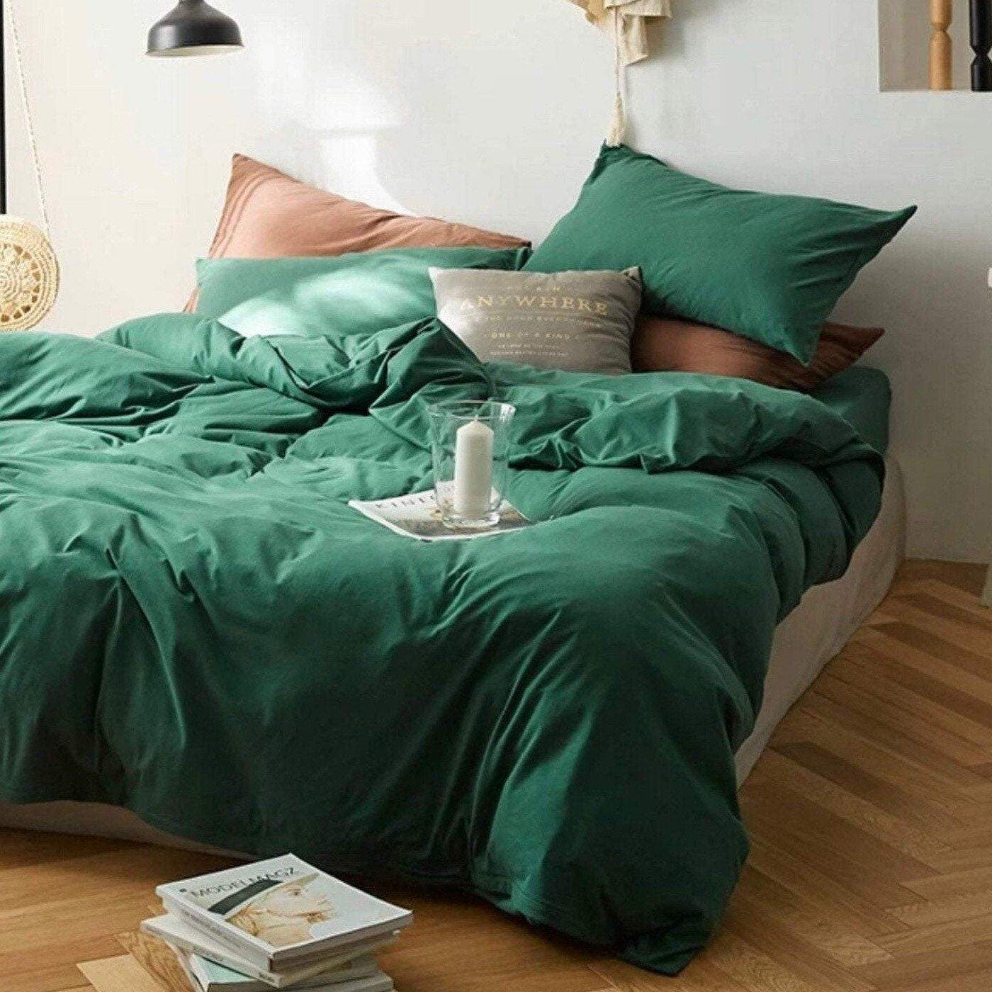 Palermo Washed Cotton Bedding Set - Emerald Jewel