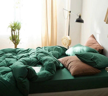 Palermo Washed Cotton Bedding Set - Emerald Jewel