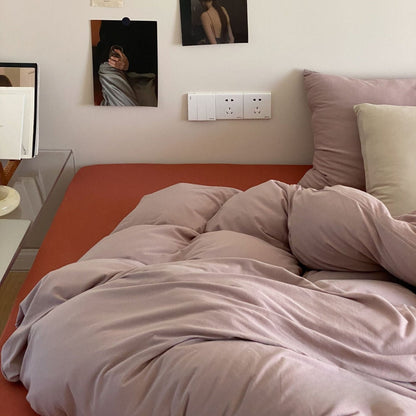Aldermoor Colorblock Jersey Bedding Set - room scene