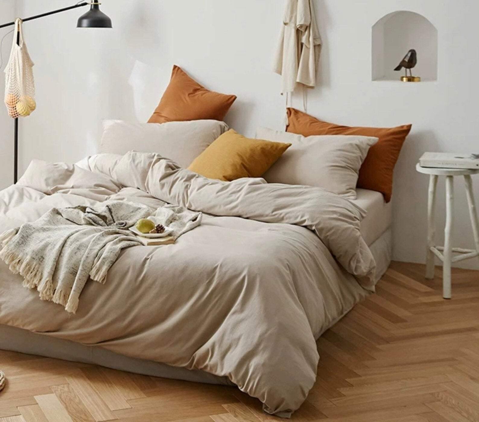 Palermo Washed Cotton Bedding Set - room scene