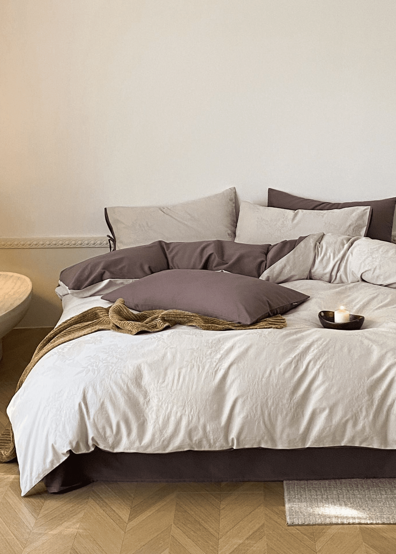 Odile Brushed Cotton Bedding Set - room scene