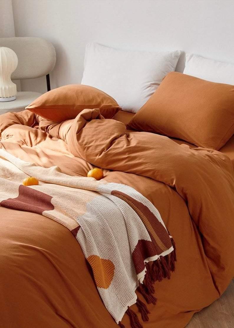 Palermo Washed Cotton Bedding Set - room scene