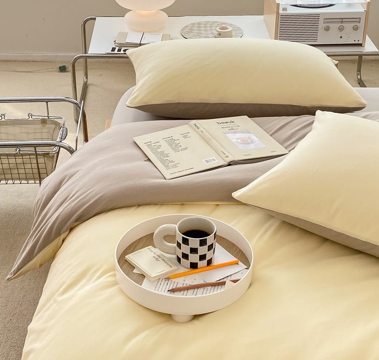 Sorrel Earthy Jersey Knit Bedding Set - Warm Ivory