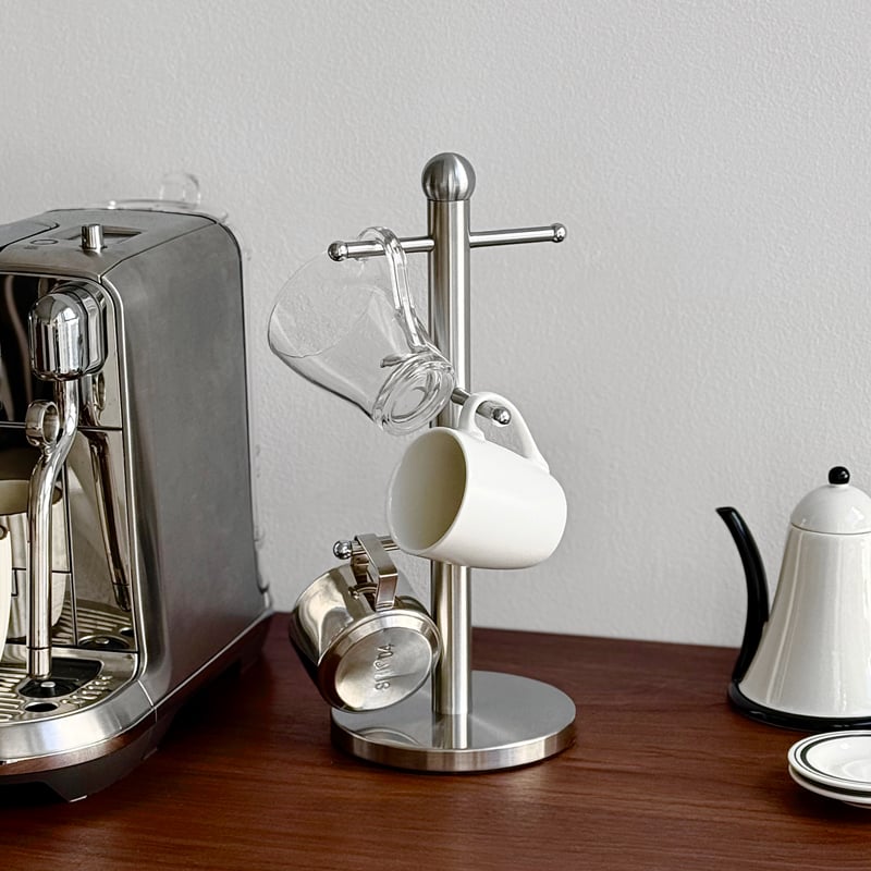 Stainless Steel 6-Hook Mug Tree