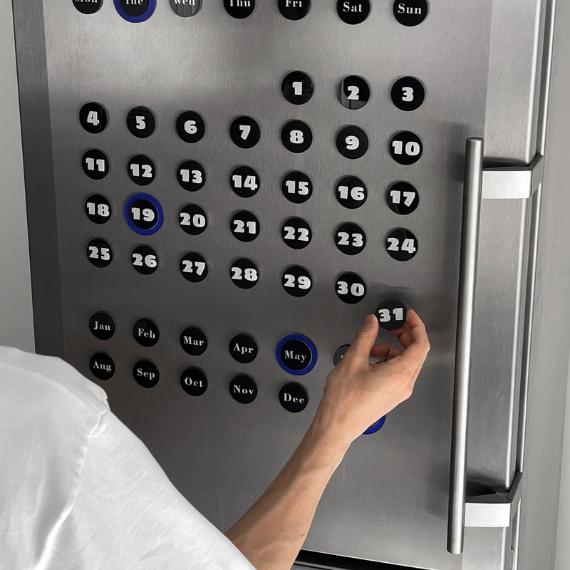 Minimalist Acrylic Magnetic Perpetual Wall Calendar