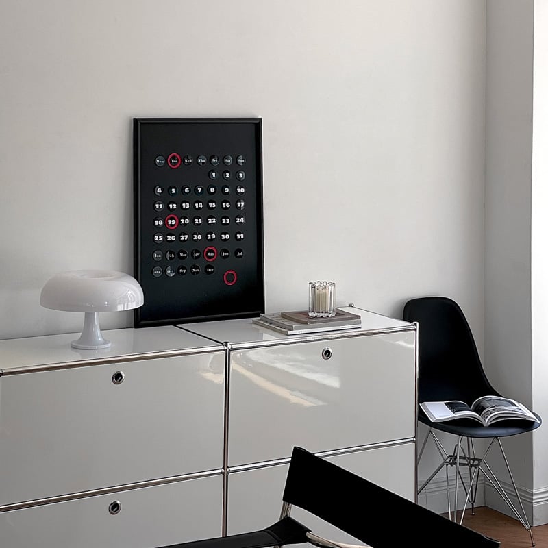 Minimalist Acrylic Magnetic Perpetual Wall Calendar