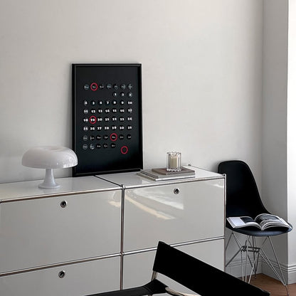Minimalist Acrylic Magnetic Perpetual Wall Calendar