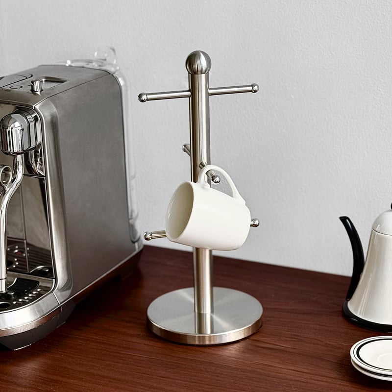 Stainless Steel 6-Hook Mug Tree